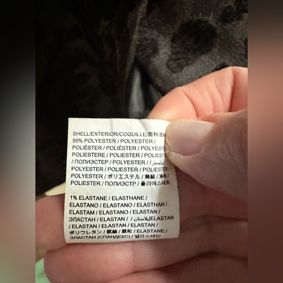 Desigual Animal Print Winter Jacket Coat size 42 in black - Picture 15 of 15